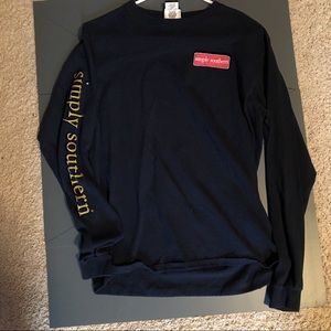 Long Sleeve Navy Simply Southern Tee